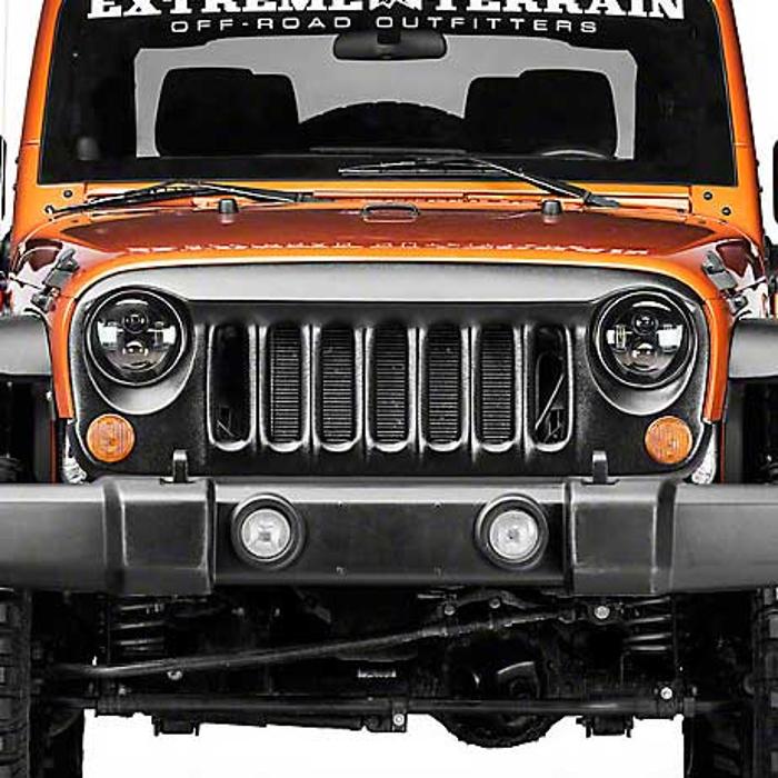 DV8 Off-Road Angry Eye Design Grille - Textured Black