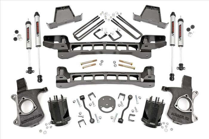 6 Inch GM Suspension Lift Kit w/V2 Shocks 99-06 1500 PU 2WD Rough Country