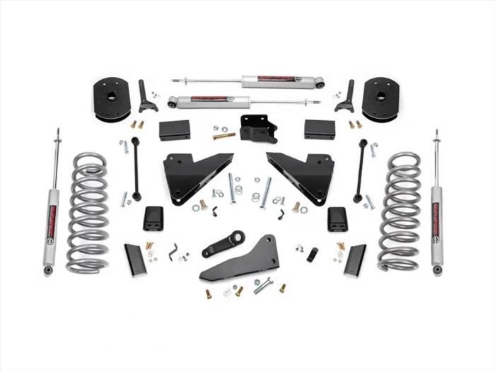 5 Inch Suspension Lift Kit Coil Springs Radius Drops 14-18 RAM 2500 4WD Diesel Rough Country