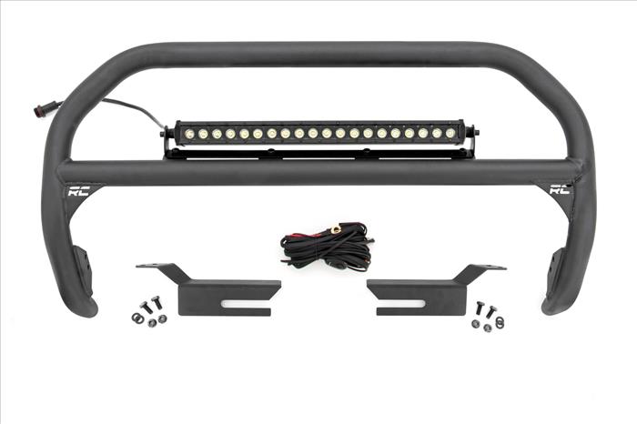 Nudge Bar 20 Inch Black Series Single Row LED 21-22 Ford Bronco 4WD Rough Country