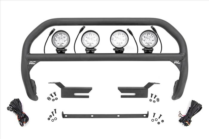 Nudge Bar 4 Inch Round Led (x4) 21-22 Ford Bronco 4WD Rough Country