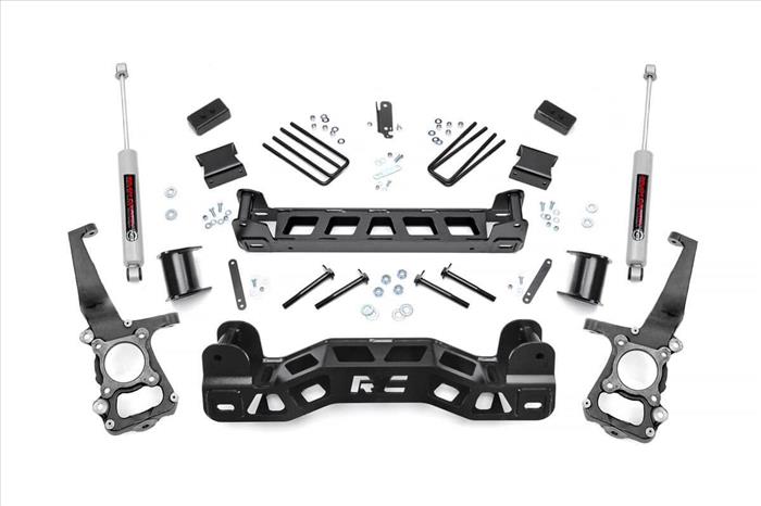 4 Inch Suspension Lift Kit w/N3 Shocks 11-14 F-150 Rough Country