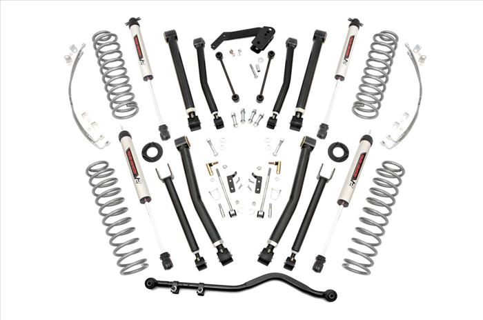4 Inch Jeep X-Series Suspension Lift Kit w/V2 Shocks 07-18 Wrangler JK Unlimited Rough Country