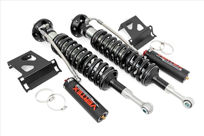 Vertex 2.5 Adjustable Front Shocks 2 Inch 07-21 Toyota Tundra 4WD Rough Country