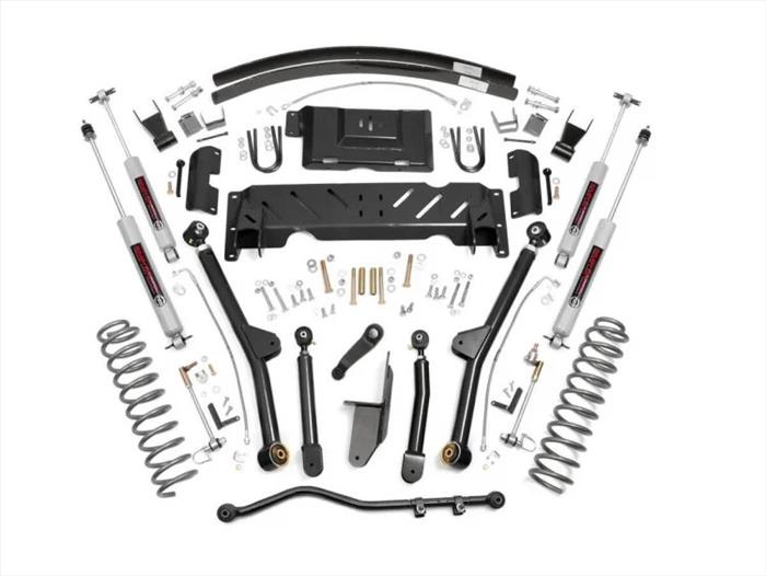 4.5 Inch Jeep Long Arm Suspension Lift Kit 84-01 XJ Cherokee-2.5L/4.0L/NP231 Rough Country