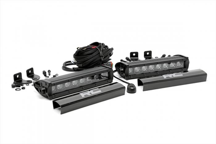 8 Inch CREE LED Light Bars Pair Black Series Rough Country
