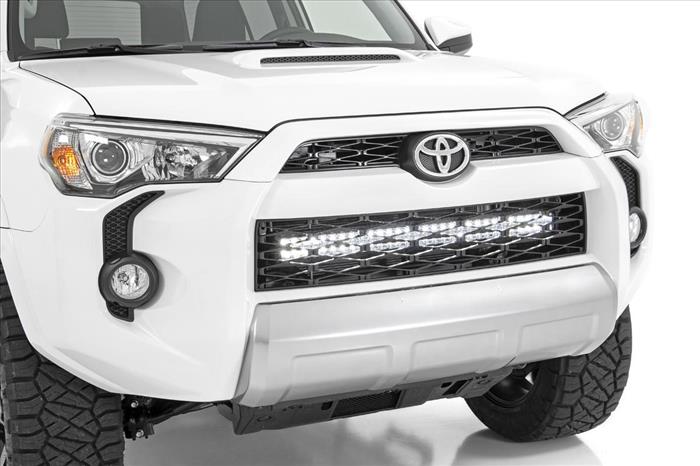 Toyota 30 Inch LED Grille Kit Chrome Series w/Cool White DRL 14-20 4Runner Rough Country