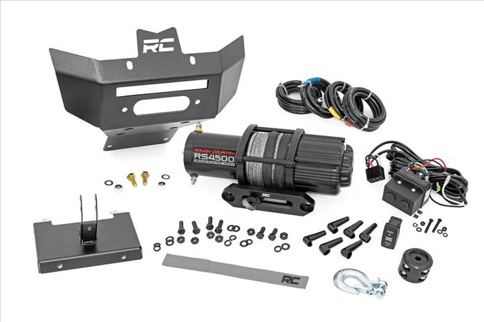 Winch Bumper 4500-Lb Winch Synthetic Rope 12-22 Can-Am Renegade 1000/Renegade 800R Rough Country