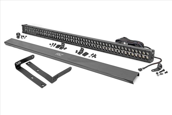 50 Inch Dual Row LED Light Kit Black Series with White DRL Front-Facing 14-22 Kubota RTV-X900/RTV-X1100 Diesel Rough Country