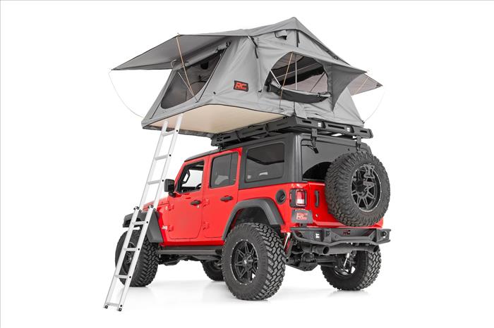 Roof Top Tent Rack Mount 12 Volt Accessory w/Ladder Extension and LED Light Kit Rough Country