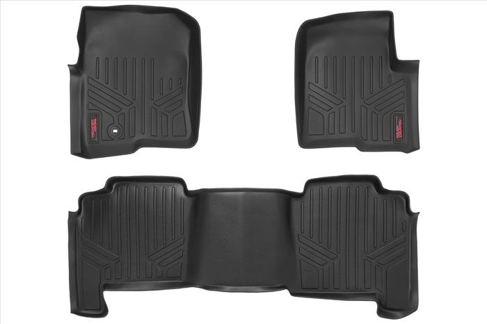 Heavy Duty Floor Mats Front/Rear-04-08 Ford F-150 Crew Cab Rough Country