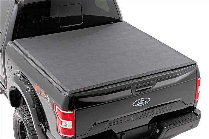 Ford Soft Tri-Fold Bed Cover 15-20 F-150-6 Foot 5 Inch Bed w/o Cargo Mgmt Rough Country