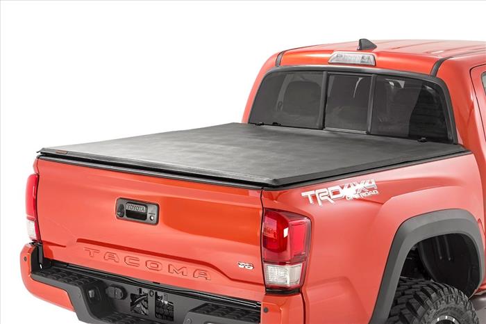 TacomaSoft Tri-Fold Bed Cover 16-20 Tacoma 5 Foot Bed w/Cargo Mgmt Rough Country