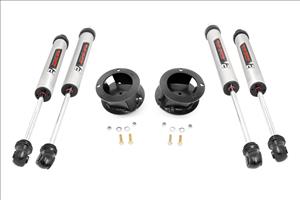 2.5 Inch Ram Leveling Kit w/ V2 Shocks Leaf Spring For 14-20 2500 and 13-20 3500 4WD Rough Country