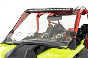 Vented Full Windshield Scratch Resistant Bolt On Roof Polaris RZR Pro R (2022) Rough Country