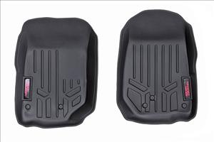 Floor Mats Front 14-18 Jeep Wrangler JK 4WD Rough Country