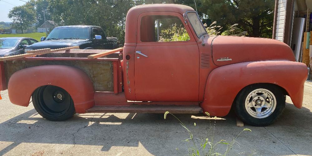 Chevrolet 3100 with U.S. Wheel Rat Rod (Series 68) Extended Sizing