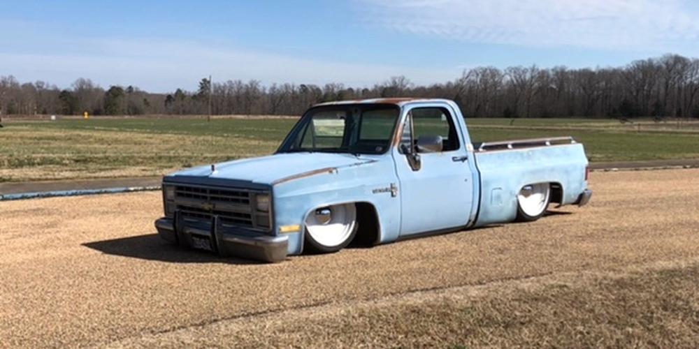 Chevrolet C10 Pickup with U.S. Wheel Smoothie (Series 51) Extended Sizing