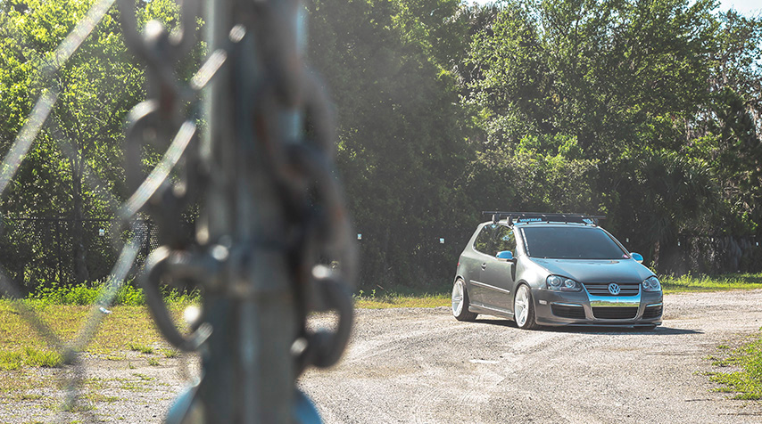 Volkswagen GTI on 18in Spec-1 Racing SP-8 Concave Wheels