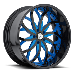 Asanti Wheels - AF821 Blue and Black 5 lug
