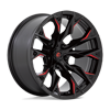 Flame 5 - D823 Gloss Black Milled Red