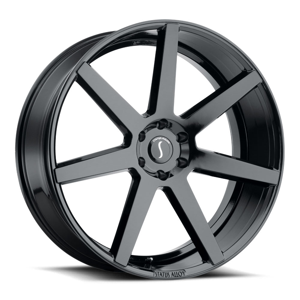 S838 Journey Gloss Black Status Wheels Rims No Credit Checks