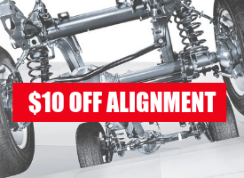 $10 off alignment: