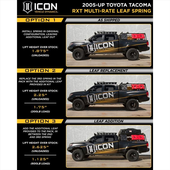 ICON 2005-2015 Toyota Tacoma 0-3.5