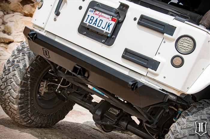 07-18 JK COMP SERIES REAR BUMPER W/ HITCH AND TABS 07-18 JK COMP SERIES  REAR BUMPER W/ HITCH AND TABS - Icon Vehicle Dynamics