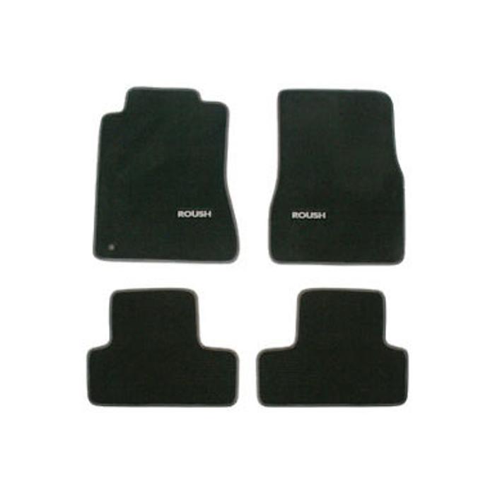 2005-2009 Mustang Floor Mats, Black with Red Edges 