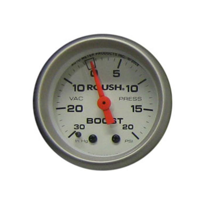 Mechanical Boost Gauge, 2/16 White 1994-2014 Ford Mustang 