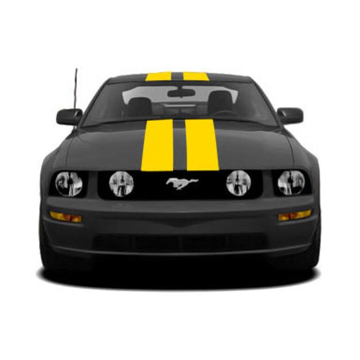 2005-2009 Mustang Racing Stripes, Rear Top w/o Wing #4 