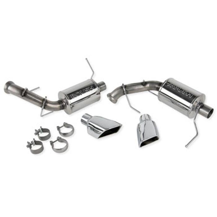 2011-2012 Mustang Exhaust with Square Tips and Rear Valance 