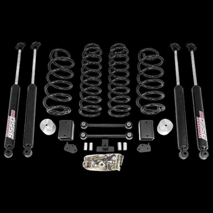 RL 2.5''C-SPRNG KIT BLCK W/TERAFLEX SHKS