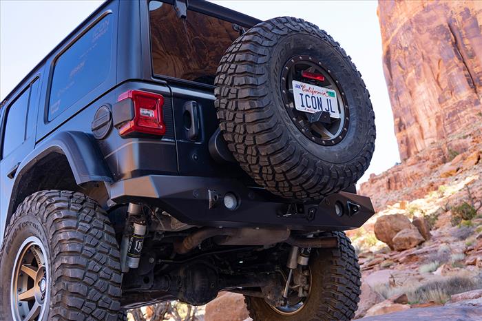 18-UP JEEP JL PRO SERIES 2 REAR BUMPER W/ HITCH & TABS 18-UP JEEP JL PRO  SERIES 2 REAR BUMPER W/ HITCH & TABS - Icon Vehicle Dynamics