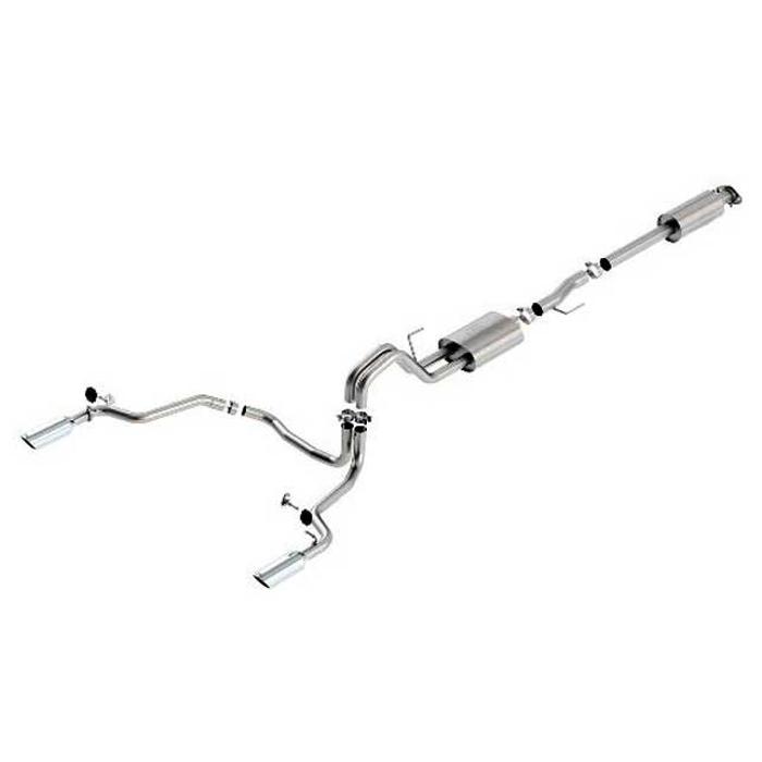 Tour Cat Back Exhaust System Chrome 2015 - 2018	Ford	F-150 M-5200-F1550DSB