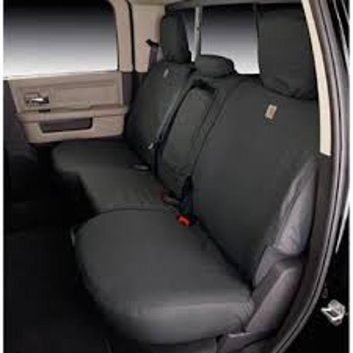 Seat Covers by Covercraft - Rear Crew Cab, 60/40 with Armrest, Carhartt Gravel