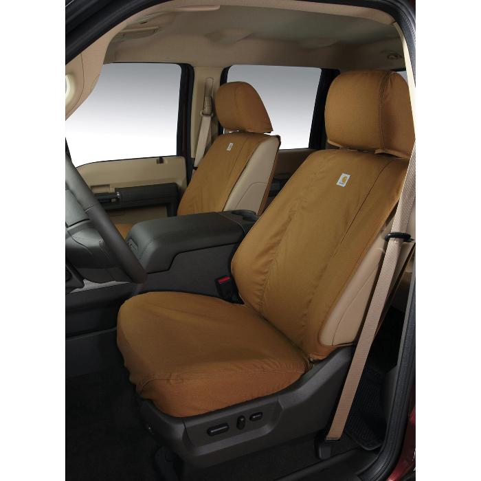 Carhartt Protective Seat Covers by Covercraft, Front Row, 40/20/40, For All Cabs, Brown 2015 - 2018	