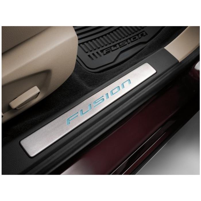 Door Sill Plates - Illuminated, Stainless Steel, 2-Piece Kit, Charcoal 2013 - 2016	Ford	Fusion DS7Z-