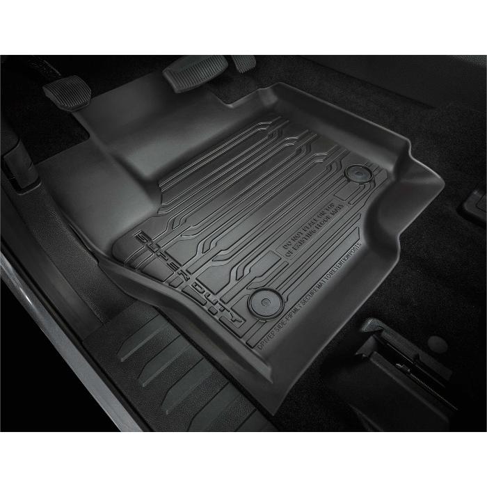 Floor Liner - Tray Style, Black, 3 Piece Set, For Super Cab and Crew Cab F-Series HC3Z-2613300-BA