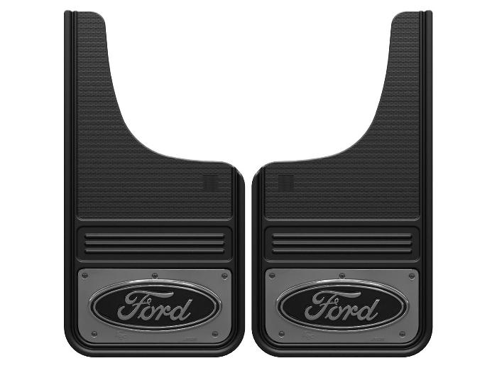 Gatorback by Truck Hardware, Front Pair, Gunmetal Ford Oval w/Black Decal 2015 - 2018 Ford F-150 