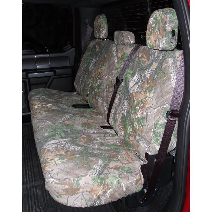 Realtree Protective by Covercraft, Rear Row, 60/40, w/o Armrest, For SuperCrew, Realtree Green