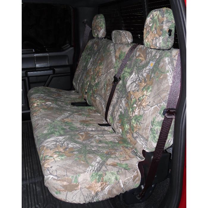 Realtree Protective by Covercraft, Rear Row, 60/40, w/Armrest, For SuperCrew, Realtree Green