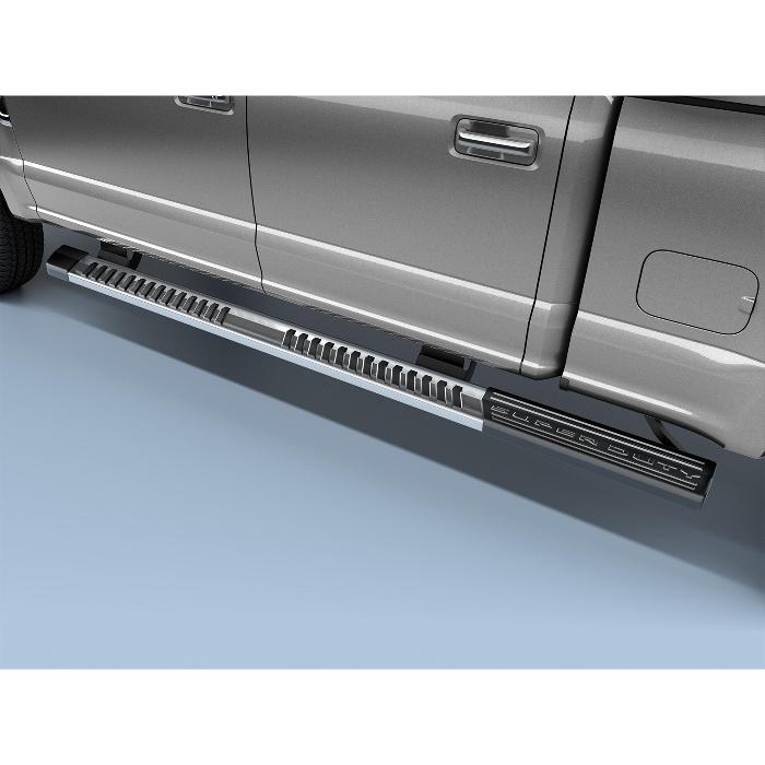 Step Bars - 6 Inch Angular, Chromed Aluminum, Super Cab Extended Length F-Series HC3Z-16450-AB