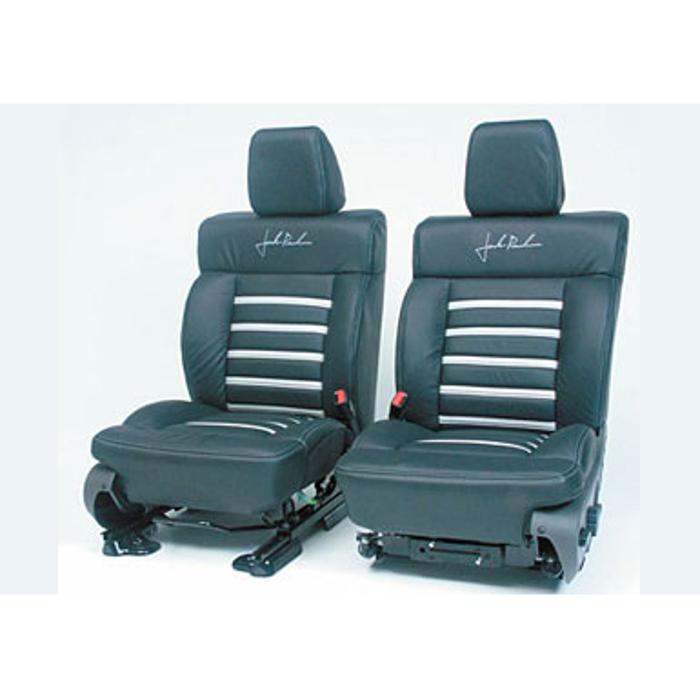 2004-2008 F150 Leather Seats, SuperCrew Black/Silver 