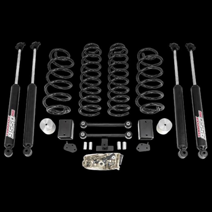 RL 2.5''C-SPRNG KIT BLCK W/TERAFLEX SHKS