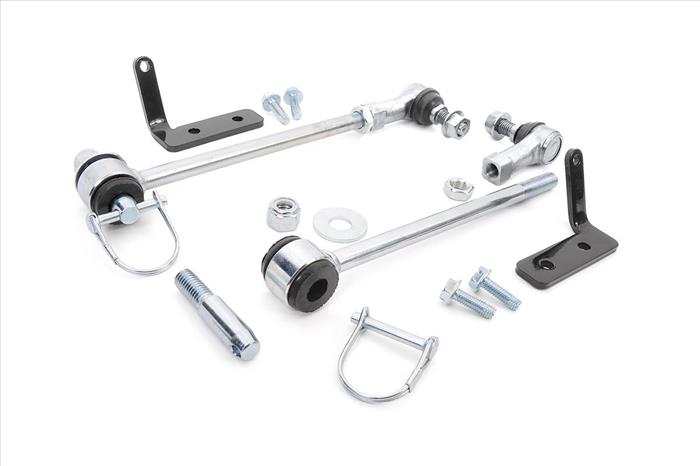 Jeep Front Sway Bar Disconnects 2.5 Inch 07-18 Wrangler JK Rough Country