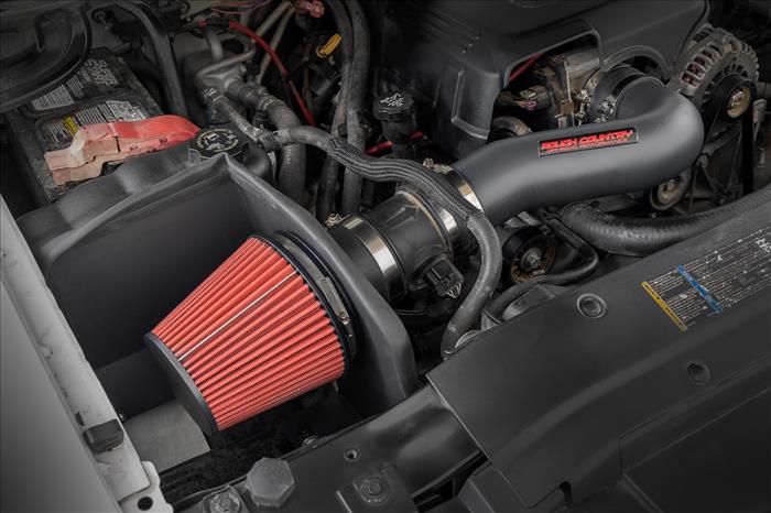 4.8L/5.3L/6.0L Cold Air Intake Kit Chevy Silverado 1500 (07-08) Without Pre-Filter Bag Rough Country