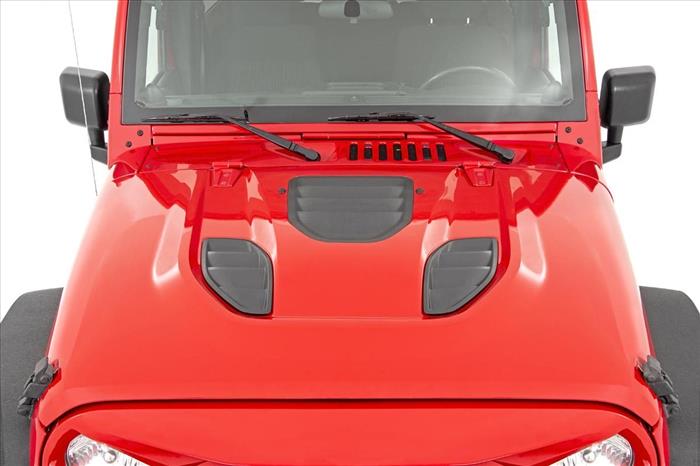 Jeep Vented Performance Hood 07-18 Wrangler JK Rough Country