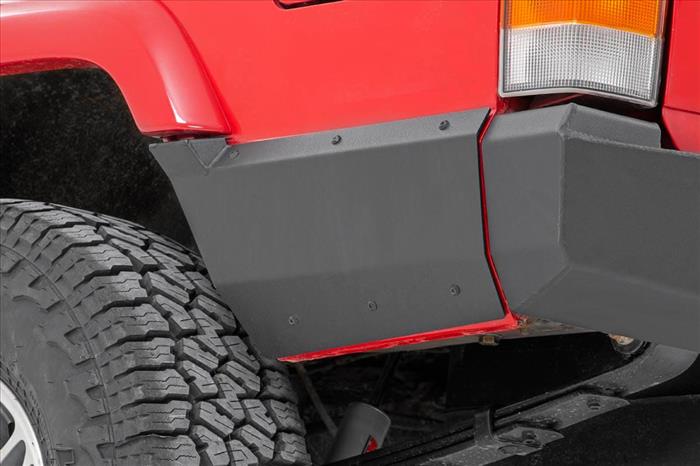 Jeep Rear Lower Quarter Panel Armor for Factory Flare 97-01 Cherokee XJ Rough Country